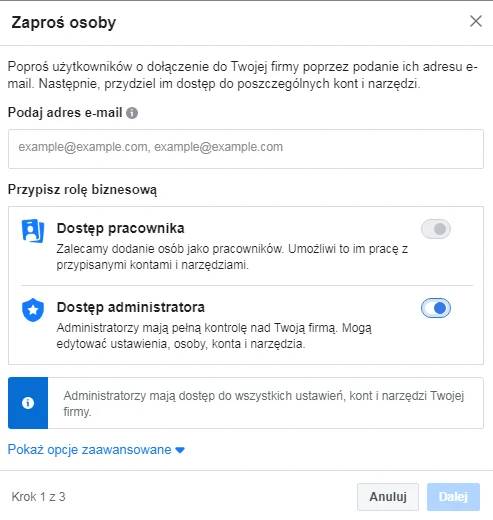 facebook dodawanie użytkowników