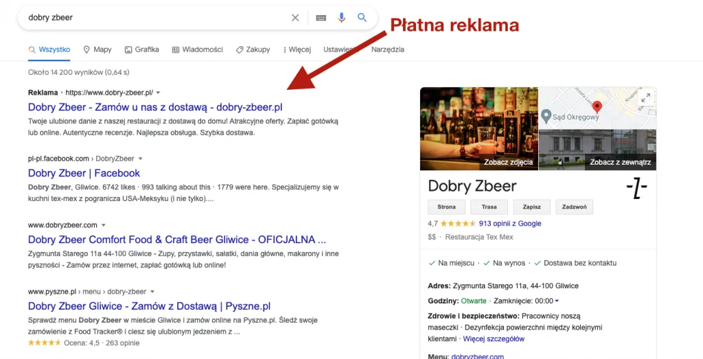 Minisite pyszny marketing