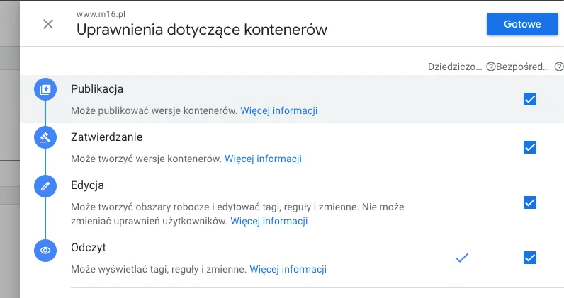 Google Tag Manager dodawanie użytkownika
